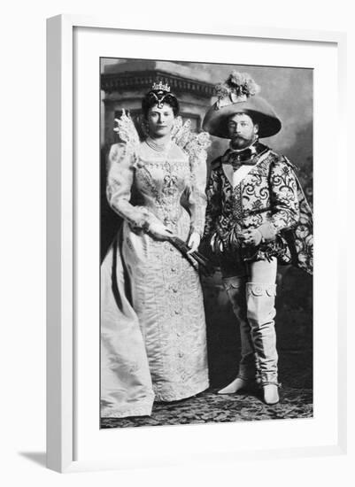 Prince George and Mary of Teck in Fancy Dress, Devonshire House Ball, 1897-null-Framed Giclee Print