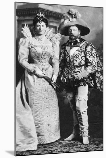 Prince George and Mary of Teck in Fancy Dress, Devonshire House Ball, 1897-null-Mounted Giclee Print