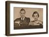 Prince George and Princess Marina, who became engaged on 28 August, 1934 (1935)-Unknown-Framed Photographic Print