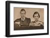 Prince George and Princess Marina, who became engaged on 28 August, 1934 (1935)-Unknown-Framed Photographic Print