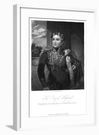 Prince George of Cumberland, 1831-W Nicholas-Framed Giclee Print