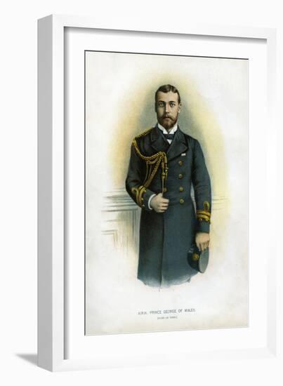 Prince George of Wales, Duke of York, 1890-1893-null-Framed Giclee Print