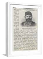 Prince Georgi Pasha Berovitch, of Samos, Appointed Governor-General of Crete-null-Framed Giclee Print