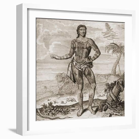 Prince Giolo from the Philippines, 1691-null-Framed Giclee Print