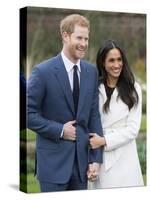 Prince Harry and Fiance Meghan Markle Announce their Engagement-Associated Newspapers-Stretched Canvas