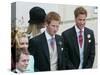 Prince Harry and Prince William after the wedding ceremony at Windsor Guildhall, for their father P-null-Stretched Canvas