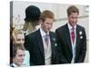 Prince Harry and Prince William after the wedding ceremony at Windsor Guildhall, for their father P-null-Stretched Canvas