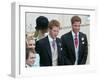 Prince Harry and Prince William after the wedding ceremony at Windsor Guildhall, for their father P-null-Framed Photographic Print