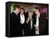 Prince Harry and Prince William with 80s pop band Duran Duran-null-Framed Stretched Canvas