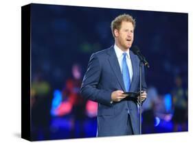 Prince Harry opening the Rugby World Cup 2015-Associated Newspapers-Stretched Canvas