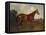 Prince Hatzfeldt's Chestnut Gelding 'Ascetic's Silver' in a Paddock-Emil Adam-Framed Stretched Canvas