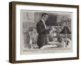 Prince Henry of Orleans at the Royal Geographical Society-Charles Paul Renouard-Framed Giclee Print