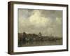 Prince Henry Quay with the Schreierstoren on the Outside Amsterdam-Jacob Maris-Framed Art Print