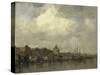 Prince Henry Quay with the Schreierstoren on the Outside Amsterdam-Jacob Maris-Stretched Canvas