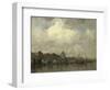 Prince Henry Quay with the Schreierstoren on the Outside Amsterdam-Jacob Maris-Framed Art Print