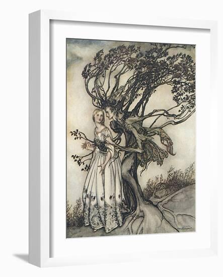 Prince into Tree-Arthur Rackham-Framed Photographic Print