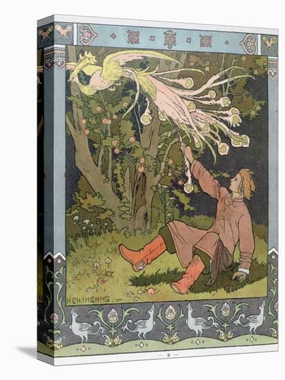 Prince Ivan and the Firebird, illustration for Russian Fairy Story, 'The Firebird'-Ivan Bilibin-Stretched Canvas