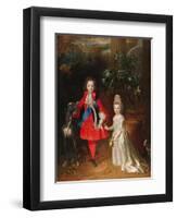 Prince James Francis Edward Stuart and Princess Maria Theresa Stuart, 1695-Nicolas de Largilliere-Framed Giclee Print