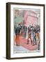 Prince Kotohito Kan' in Arriving at the Élysée Palace, Paris, 1900-null-Framed Giclee Print