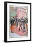 Prince Kotohito Kan' in Arriving at the Élysée Palace, Paris, 1900-null-Framed Giclee Print