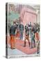 Prince Kotohito Kan' in Arriving at the Élysée Palace, Paris, 1900-null-Stretched Canvas