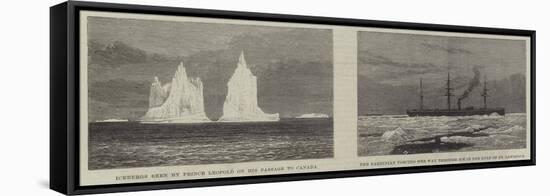 Prince Leopold Among the Icebergs-null-Framed Stretched Canvas