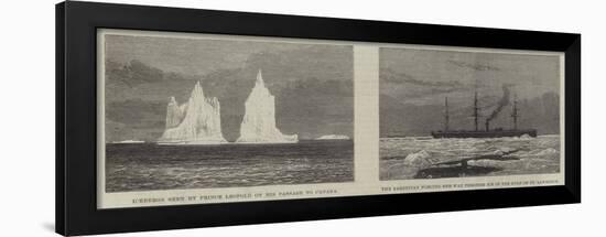 Prince Leopold Among the Icebergs-null-Framed Giclee Print