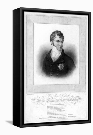 Prince Leopold George Christian Frederick of Saxe-Coburg-Saalfeld, 1818-Robert Cooper-Framed Stretched Canvas
