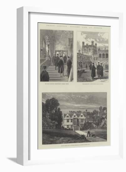 Prince Leopold's Student Life at Oxford-James Burrell Smith-Framed Giclee Print