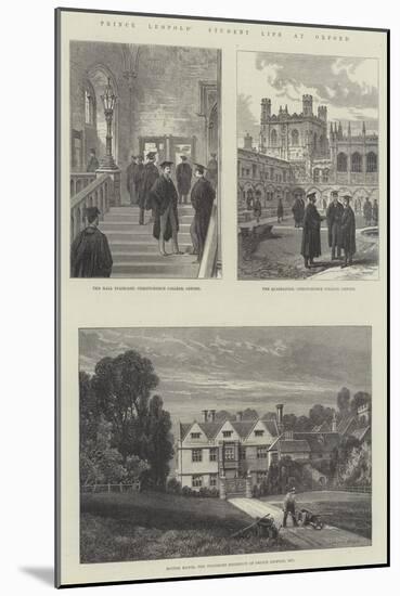 Prince Leopold's Student Life at Oxford-James Burrell Smith-Mounted Giclee Print