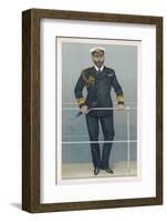 Prince Louis Alexander of Battenberg in Naval Dress-Spy (Leslie M. Ward)-Framed Photographic Print