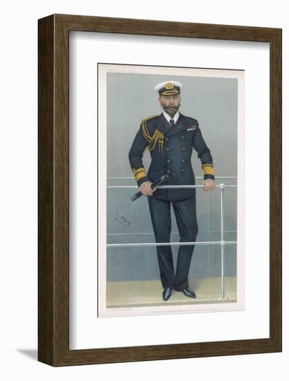 Prince Louis Alexander of Battenberg in Naval Dress-Spy (Leslie M. Ward)-Framed Photographic Print