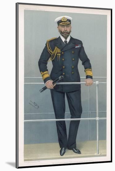 Prince Louis Alexander of Battenberg in Naval Dress-Spy (Leslie M. Ward)-Mounted Photographic Print
