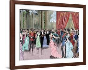 Prince Ludwig Ferdinand of Bavaria (1859-1949) and Infanta Maria Da Paz of Spain (1862-1946). Dance-null-Framed Giclee Print