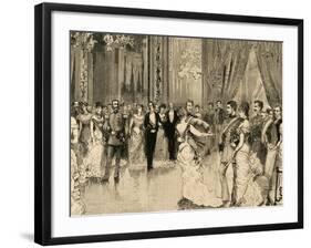 Prince Ludwig Ferdinand of Bavaria (1859-1949) and Infanta Maria Da Paz of Spain (1862-1946). Dance-null-Framed Giclee Print