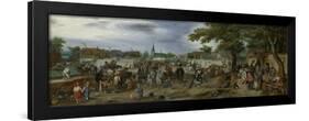 Prince Maurice and Frederick Henry at the Valkenburg Horse Fair-Adriaen Pietersz van de Venne-Framed Art Print