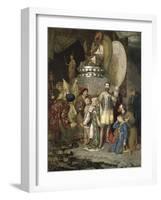 Prince Michael of Chernigov at the Camp of Batu Khan, 1246-Vasily Smirnov-Framed Giclee Print