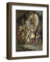 Prince Michael of Chernigov at the Camp of Batu Khan, 1246-Vasily Smirnov-Framed Premium Giclee Print