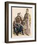 Prince of Lebanon (Left) and a Muslim Man from Damascus Smoking a Water Pipe-null-Framed Giclee Print