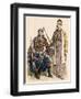 Prince of Lebanon (Left) and a Muslim Man from Damascus Smoking a Water Pipe-null-Framed Giclee Print