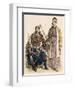 Prince of Lebanon (Left) and a Muslim Man from Damascus Smoking a Water Pipe-null-Framed Giclee Print