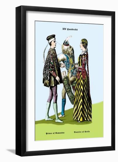 Prince of Romania and Beatrice of Steife-Richard Brown-Framed Art Print