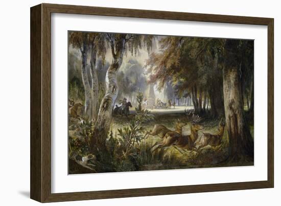 Prince of Wagram's Hunt-null-Framed Giclee Print