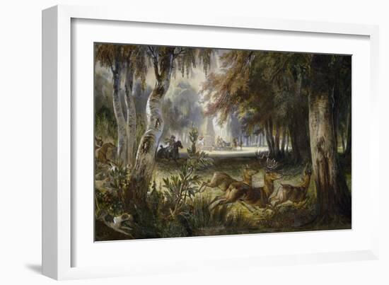 Prince of Wagram's Hunt-null-Framed Giclee Print