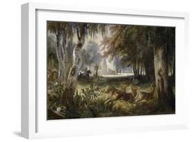 Prince of Wagram's Hunt-null-Framed Giclee Print