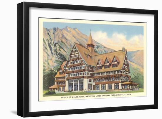 Prince of Wales Hotel, Waterton Lakes, Alberta-null-Framed Art Print