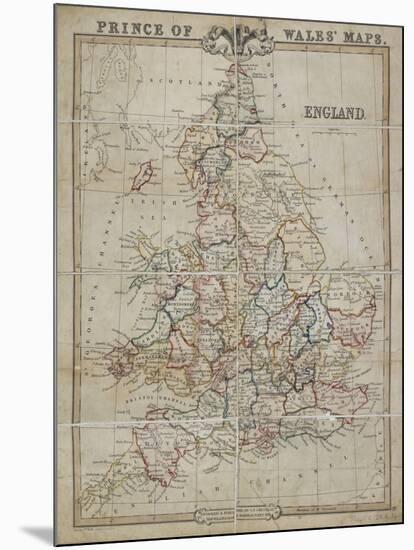 Prince of Wales' Maps: England, 1854-George Frederick Cruchley-Mounted Giclee Print