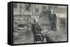 Prince of Wales Visiting Lord Beaconsfield at Hughenden Manor, 1896-null-Framed Stretched Canvas