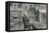 Prince of Wales Visiting Lord Beaconsfield at Hughenden Manor, 1896-null-Framed Stretched Canvas