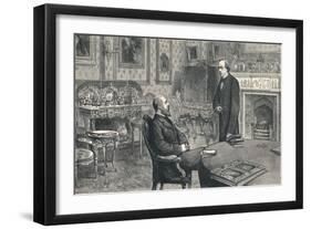 Prince of Wales Visiting Lord Beaconsfield at Hughenden Manor, 1896-null-Framed Giclee Print